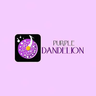 Logo for Music Brand "PURPLE DANDELION" banner branding graphic design graphics logo logodesign