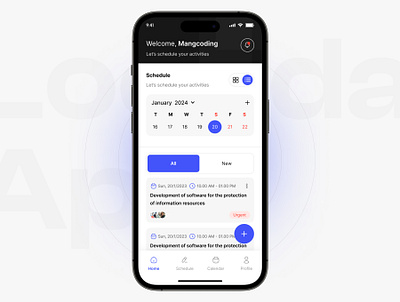 Loopday App - Schedule & Calendar App app app design branding calendar calendar app clean design page app profile schedule schedule app ui uidesign ux
