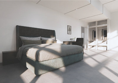 Simple Bedroom interior 3d model animation architecture bedroom building design exterior interior