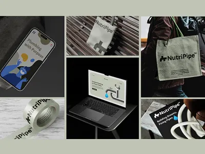 NutriPipe Branding Design agency best branding best design agency brand brand identity brand inspiration branding branding agency graphic design home service logo designer logo maker logotype modern pipe plumbing service design