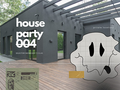 CoLAB | house party 004 branding design graphic design typography