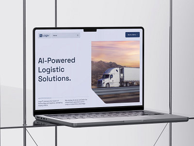 Logix™ — Website Design ai b2b cargo freight homepage landing page logistics shipment shipping shipping website transportation trucking ui design web design