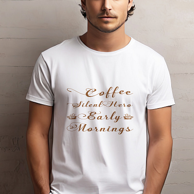 Coffee Typography T-Shirt Design art branding coffee t shirt coffee typography t shirt design design graphic design illustration shirt t shirt t shirt design typography vector