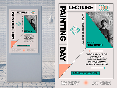 Lecture poster concept design event event poster graphic design illustration photoshop website concept