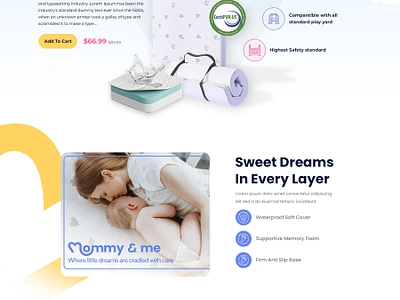 Baby Products Website Design baby branding creative work design graphic design landing page mommy products ui website