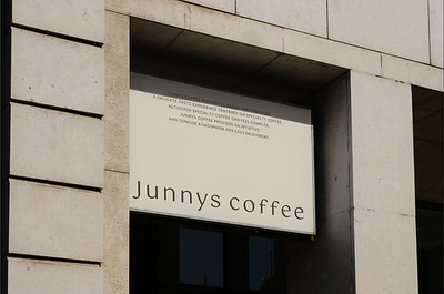 Junnys Coffee-Logo and Brand Design aesthetic brand branding logo logodesign minimal