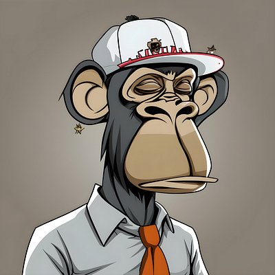 Sleeping Gangster School Monkey Design (7) Nft Style 3d branding graphic design logo