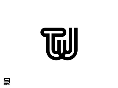 TW Monogram brand identity branding creative logo lettermark logo logo design logo designer logo maker minimal logo minimalist logo monogram logo sj design tw tw letter logo tw logo tw logos tw monogram