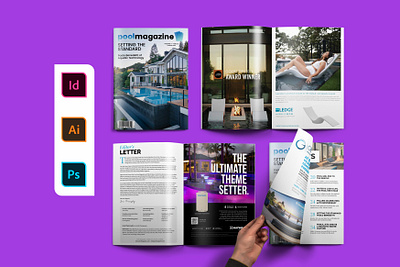 Pool Magazine annual report brochure design business card catalog company profile flyer design home design magazing design