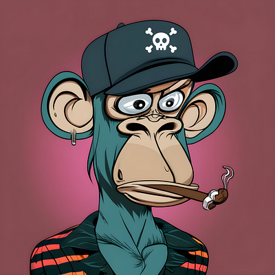 Shocked! Gangster Monkey Design (9) Nft Style 3d branding graphic design logo