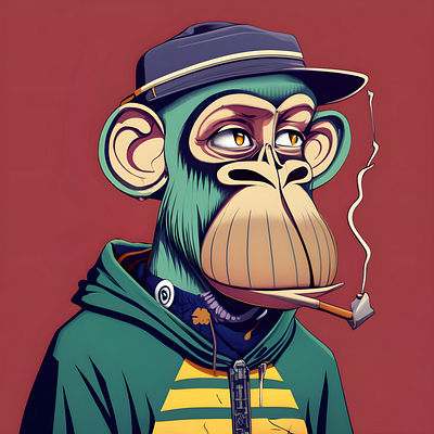 Gangster Monkey Design (11) Nft Style 3d branding graphic design logo