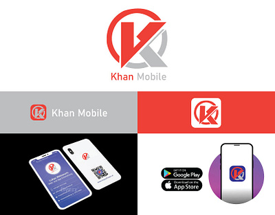 Khan Mobile 3d animation app design branding graphic design icon design logo logo branding motion graphics