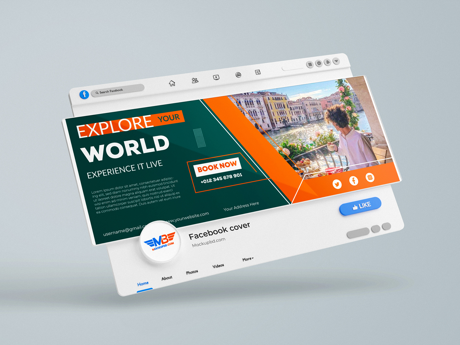 Facebook Cover Template by Al Amin on Dribbble Facebook Cover Template by Al Amin on Dribbble