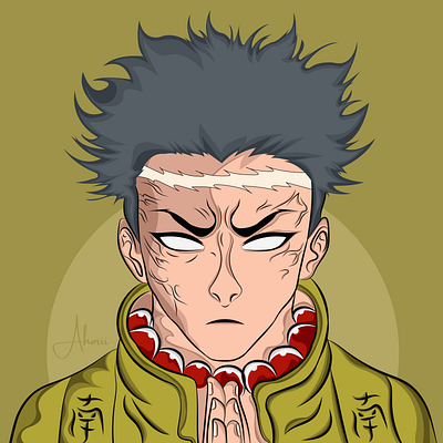 Gyomei Himejima - Demon Slayer 2D Character Illustration. 2d illustration adobe adobe illustrator anime art character illustration demon slayer fanart graphic design gyomei gyomei himejima illustration kimetsu no yaiba