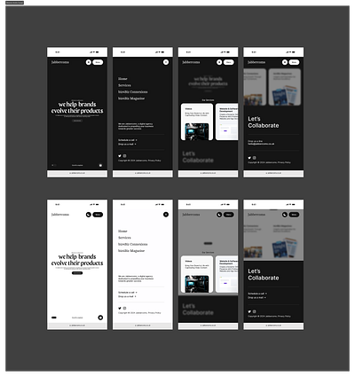 Jabbercoms Mobile Responsive Design animation dark mode design figma light mode mobile design responsive ui ui uiux user experience