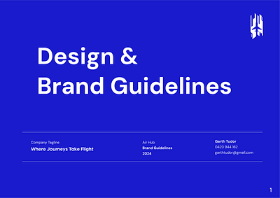 Air Hub Brand Guidelines branding design graphic design illustration logo typography vector