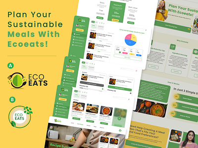 Ecoeats Food Planner graphic design motion graphics ui