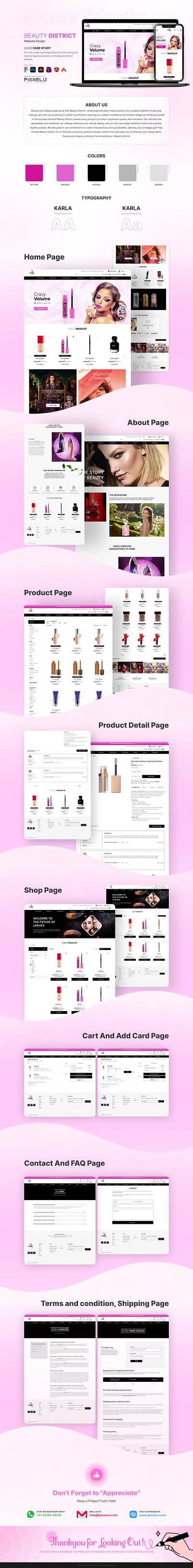 Website Showcase beauty beauty clinic website case study cosmetic brand identity cosmetics ecommerce skincare make up makeup store product shopping ui skincare shop skincare website