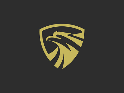 Eagle Security Logo bird design eagle hawk icon logo safe save security shield strong