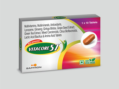 Vitamins Tablet Packaging branding design graphic design logo packaging typography