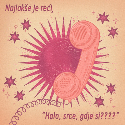 Malo pojačaj radio - Zdravko Čolić design illustration