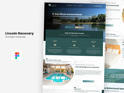 Lincoln Recovery Landing Page branding case study design landing page ui uiux ux ux design ux research web design