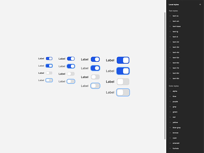 Knob and toggle component in sync with Figma controls design system figma interface knob responsive design switch toggle ui ui kit ux