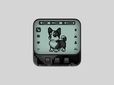 Tamagotchi widget app apple design ios mobile ui uidesign widget