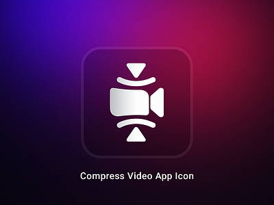 Compress Video App Design abstract adobe illustrator adobe photoshop app design app icon compress video app design compress video app icon compress video app icon concept design graphic design icon ui design ui ux