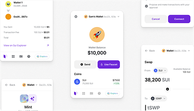 Crypto Wallet Chrome Extension product design ui ux web3