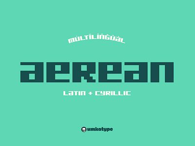 Aerean - Display Font bitmap bold pixel font cyrillic display font game development modern font multilingual multilingual pixel pixel pixel cyrillic font retro video game russian typeface