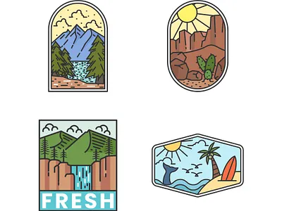 Minimalist Monoline Logo Design aesthetic logo minimal monogram monoline outdoor tshirt