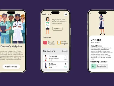 Health Care App adobe animation branding design figma graphic design illustration ui ux