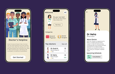 Health Care App adobe animation branding design figma graphic design illustration ui ux