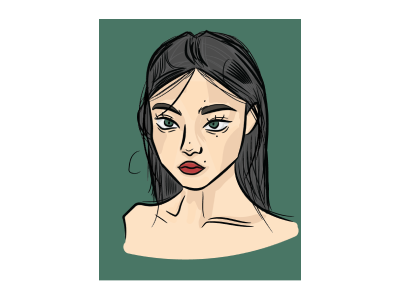 artwork adobe illustartor design face girl graphic design illustration pewdiepie sketch