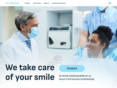 Redesign for a dental care website dental care website ui ux web design web site design