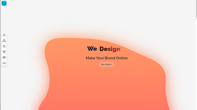 Brand Website Design with SVG Blob Effect blob animation branding design graphic design logo typography ui ux