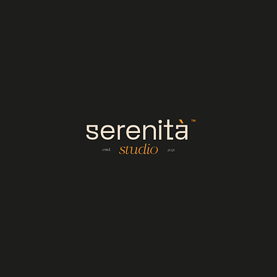 Serenità Studio - interior Design Studio brand identity branding clean logo design studio furniture graphic design interior logo minimal logo