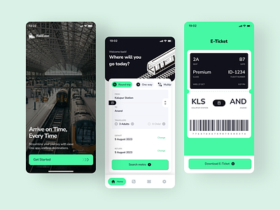 RailEase - e-Ticket App book train tickets eticket flightbooking metro app mobile app online ticket booking app online train tickets onlinebookingapp railway app railway booking reservation app ticket app ticketbooking ticketbooking app train app train ticket app train tickets travel app travel tickets ui design