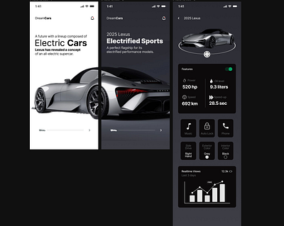 Lexus Electric Sport 2025 adobe xd brand profile branding cars creative design electric cars figma graphic design illustration logo prototyping sketch ui ux