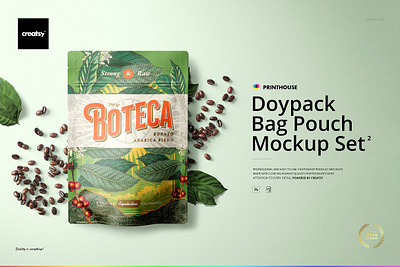 Doypack Bag Pouch Mockup Set 2 creator custom customizable design designed doypack bag pouch mockup set 2 generator mailers mock up mock ups mockups pattern personalized post printed smart object template templates