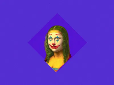 jokerlisa animation animation circle color davinci design golden joker monalisa morph ration