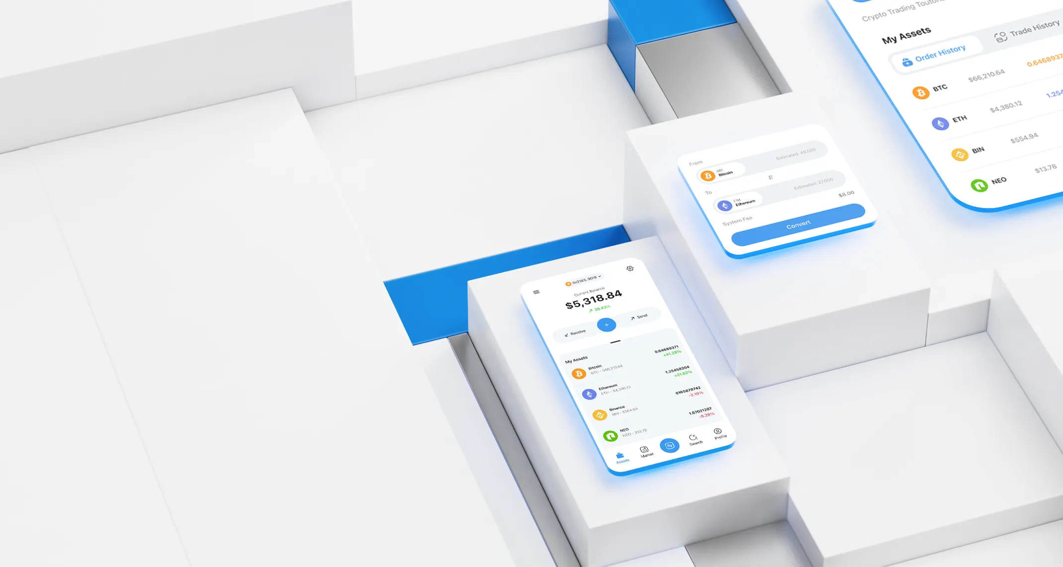 Crypto Wallet Platform - Landing Page Hero Design. 3d 3d modeling app app design art cinema4d crypto crypto app crypto wallet finance app hero hero section landingpage ui ui components uidesign ux ux design wallet website