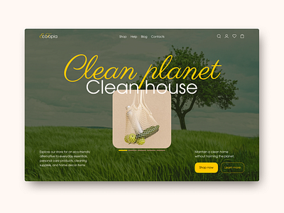 E-commerce | Eco-friendly products design e commerce eco eco friendly homepage onlinestore ui ux webdesign