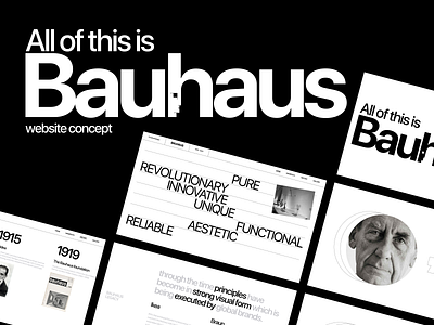 Bauhaus Legacy website design animation bauhaus concept design interaction interface responsive ui user interface design ux web web design website