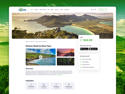 Take a Local - Tour Detail Page australia australia guide detail detail page fixed guide app guide website highlights nepal overview package package detail price fixed page sydney take a local tour detail tour guide trek guide web design website