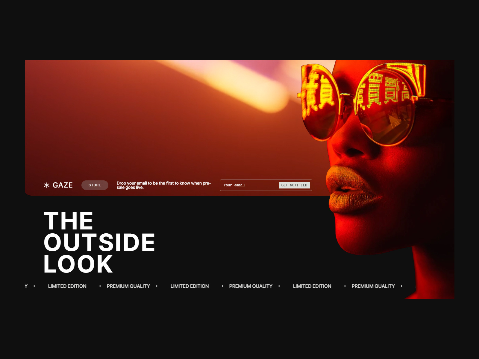 Gaze - Web Concept animation art direction design graphic design landing landingpage ui ui design web web design website