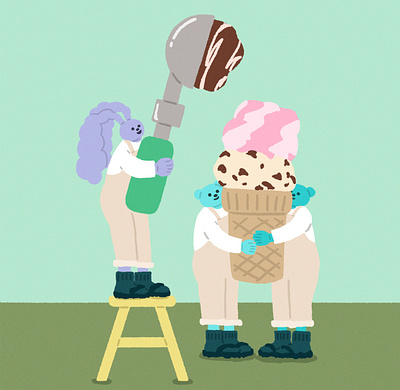 ice cream artwork characterdesign illustration