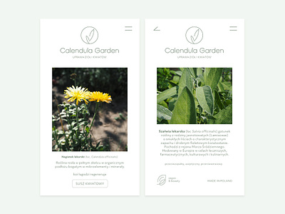 Calendula Garden __brand identity brand brand identity branding design garden illustration instagram mobile palnts ui ux web design webdesign