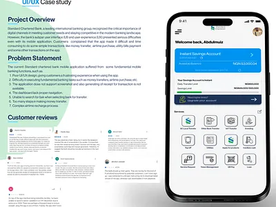 Standard Chartered Nigeria Mobile App app development banking figma mobile app ui